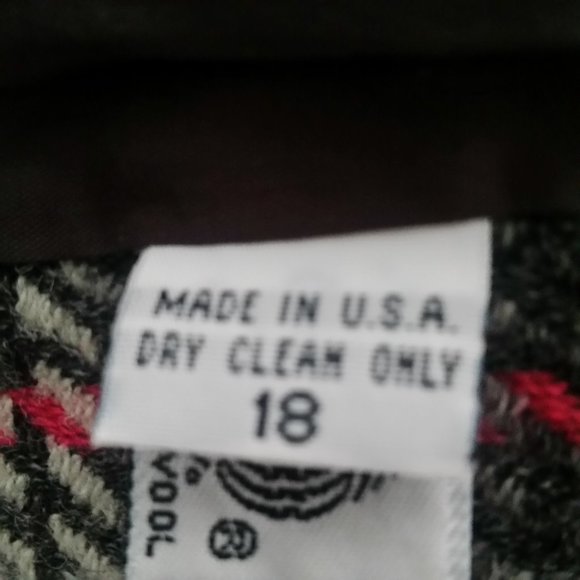 GIANNI SPORT COAT 100% WOOL SIZE 18 WOMENS ABRIGO - Picture 7 of 8